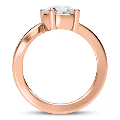 Yin Modern Solitaire Engagement Ring