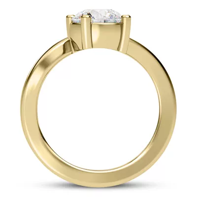 Yin Modern Solitaire Engagement Ring