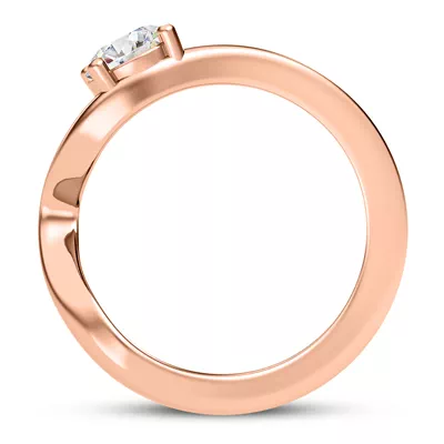 Yang Modern Solitaire Engagement Ring