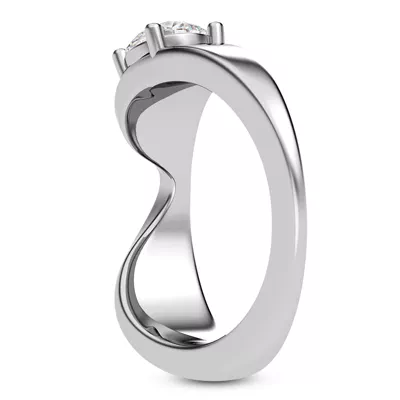 Yang Modern Solitaire Engagement Ring