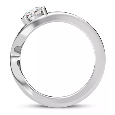 Yang Modern Solitaire Engagement Ring