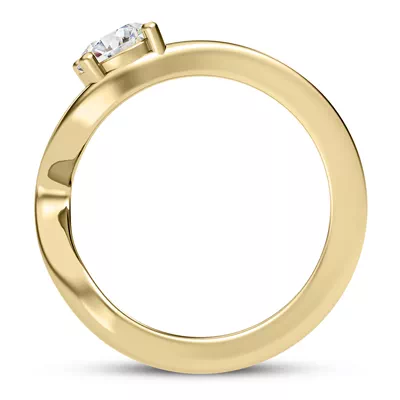 Yang Modern Solitaire Engagement Ring