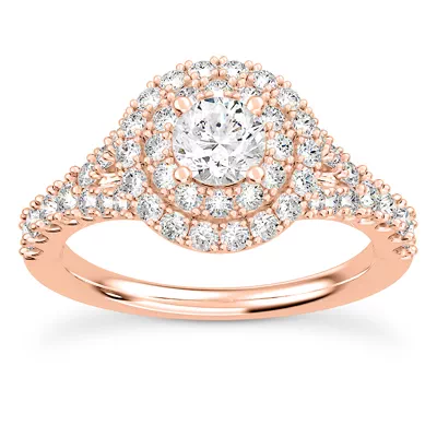 Bellamy Double Halo Engagement Ring