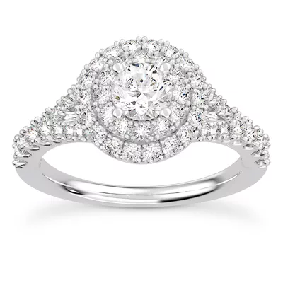 Bellamy Double Halo Engagement Ring