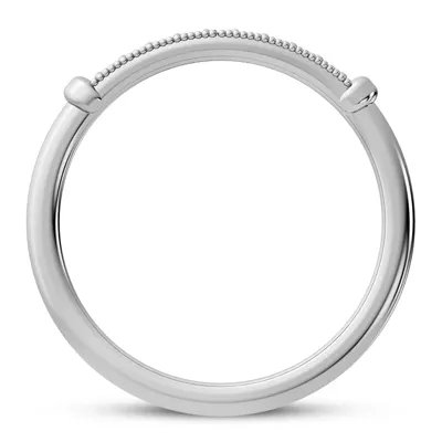 Solaris Beaded Curved Diamond Band