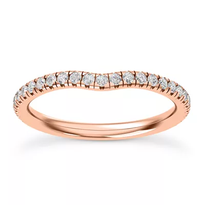 Faye Diamond Curved Band