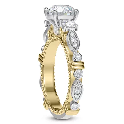 Crater Lab Engagement Ring