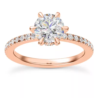 Elise Diamond Prong Engagement Ring