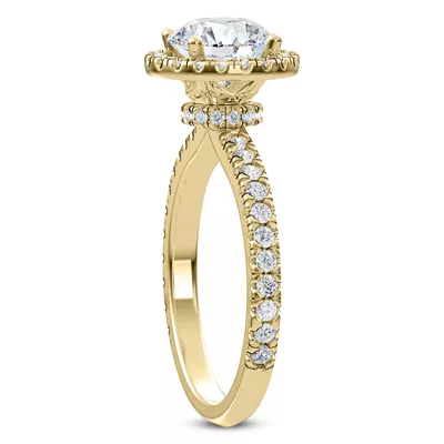 Delores Halo Engagement Ring