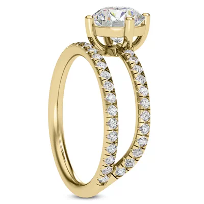 Fete Floating Diamond Engagement Ring