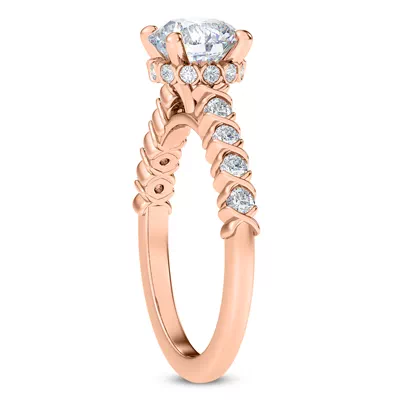 Rave XO Hidden Halo Engagement Ring