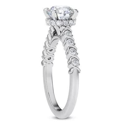 Rave XO Hidden Halo Engagement Ring