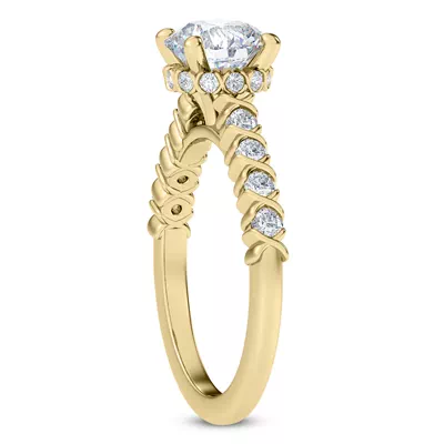 Rave XO Hidden Halo Engagement Ring