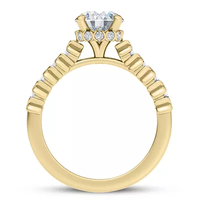 Rave XO Hidden Halo Engagement Ring