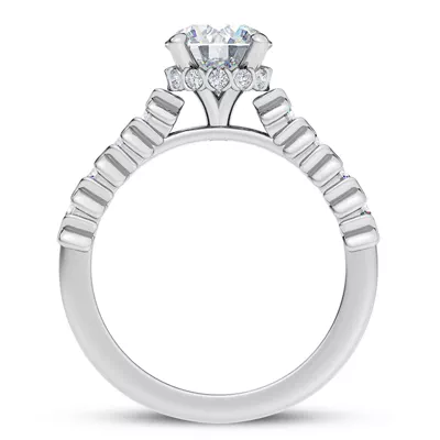 Rave XO Hidden Halo Engagement Ring
