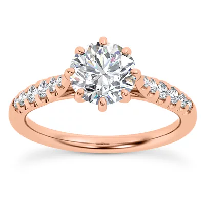 Pau 8 Prong Engagement Ring