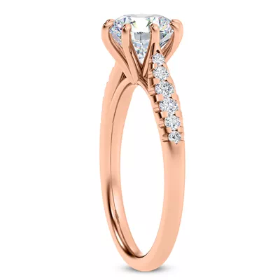 Pau 8 Prong Engagement Ring