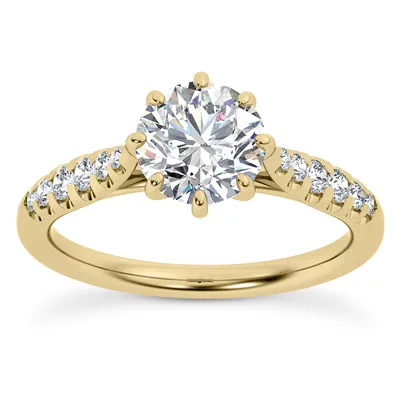Pau 8 Prong Engagement Ring