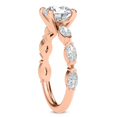 Pala Marquise Lab Engagement Ring