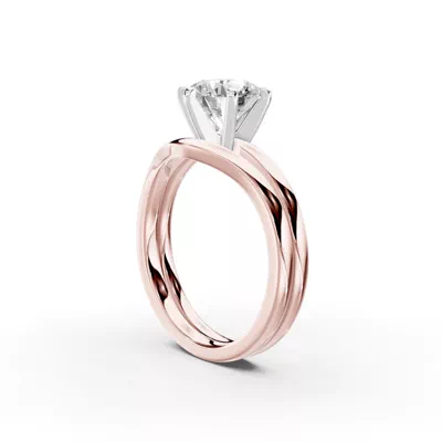 Boda Six Prong 1.5mm Comfort Fit Engagement Ring