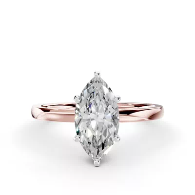 Boda Six Prong 1.5mm Comfort Fit Engagement Ring
