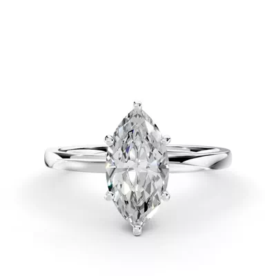 Boda Six Prong 1.5mm Comfort Fit Engagement Ring