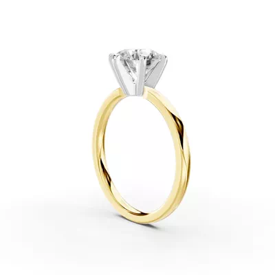 Boda Six Prong 1.5mm Comfort Fit Engagement Ring
