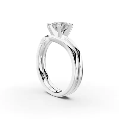 Boda Six Prong 1.5mm Comfort Fit Engagement Ring