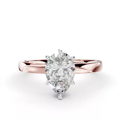 Boda Six Prong 2mm Comfort Fit Engagement Ring