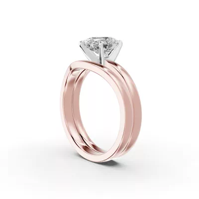 Boda Six Prong 2mm Comfort Fit Engagement Ring