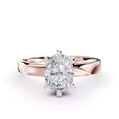 Boda Six Prong 2mm Comfort Fit Engagement Ring