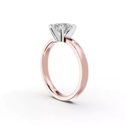 Boda Six Prong 2mm Comfort Fit Engagement Ring