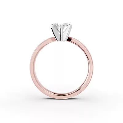 Boda Six Prong 2mm Comfort Fit Engagement Ring
