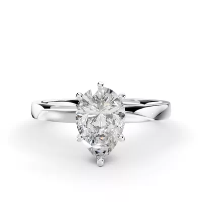 Boda Six Prong 2mm Comfort Fit Engagement Ring