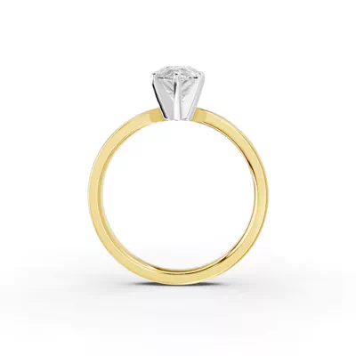 Boda Six Prong 2mm Comfort Fit Engagement Ring