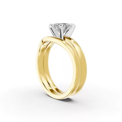 Boda Six Prong 2mm Comfort Fit Engagement Ring