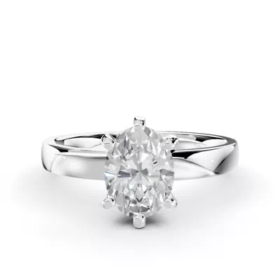 Boda Six Prong 2mm Comfort Fit Engagement Ring