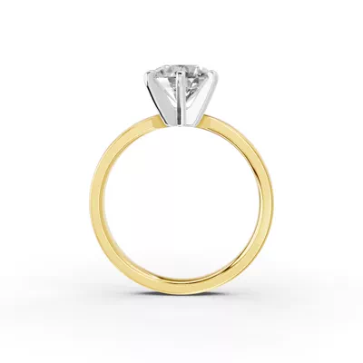 Boda Six Prong 2mm Comfort Fit Engagement Ring
