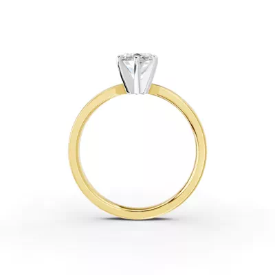 Boda Six Prong 2mm Comfort Fit Engagement Ring