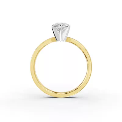 Boda Six Prong 2mm Comfort Fit Engagement Ring