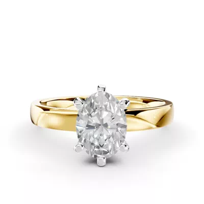 Boda Six Prong 2mm Comfort Fit Engagement Ring