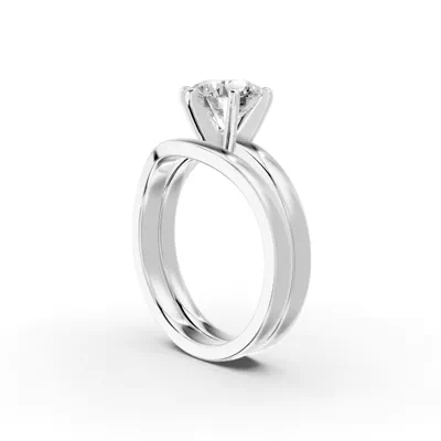Boda Six Prong 2mm Comfort Fit Engagement Ring