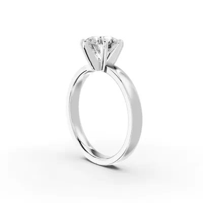Boda Six Prong 2.5mm Comfort Fit Engagement ring