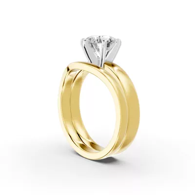 Boda Six Prong 3mm Comfort Fit Engagement Ring