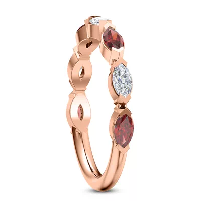 Adamina Ruby And Diamond Band