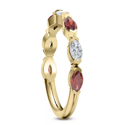 Adamina Ruby And Diamond Band