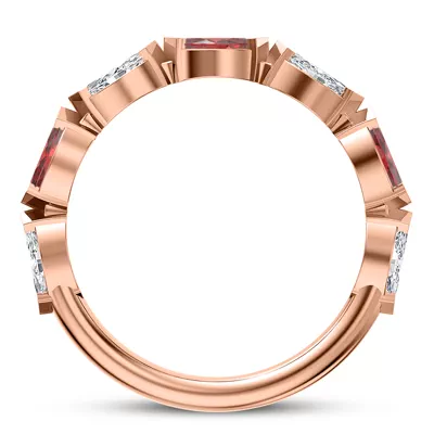 Cherry Diamond and Ruby Band