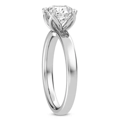 Tulip Double Split Prong Engagement Ring