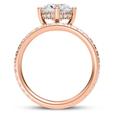 Raina Floating Hidden Halo Engagement Ring