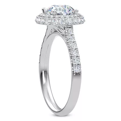 Leoni Double Halo Engagement Ring